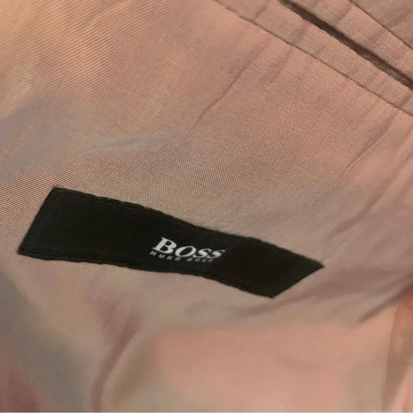 Hugo Boss Black Striped Rossellini Movie Wool Silk Blazer 52 - Picture 3 of 12